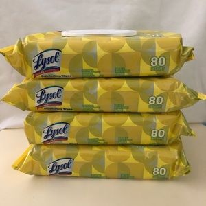 Lysol Disinfecting Lemon and Lime Blossom 80CT x 4